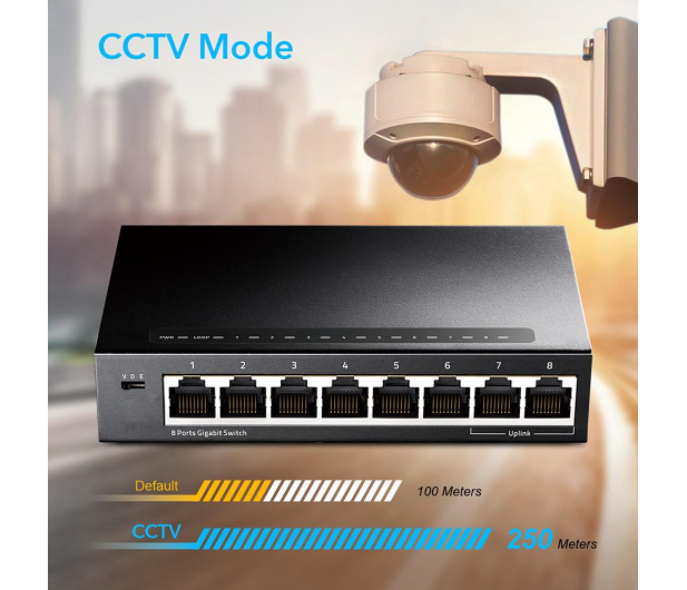 Cudy 8p GS108 (8x10/100/1000Mbit) - 1110360 - zdjęcie 4